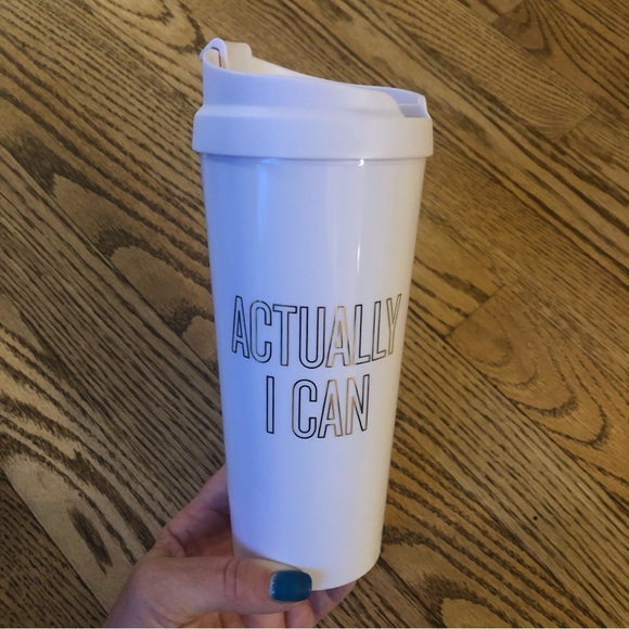 Kate Spade Thermal Travel Mug Actually I Can - Picture 1 of 9